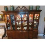 A fantastic Maitland - Smith mahogany six door breakfront Bookcase / Display Cabinet in the