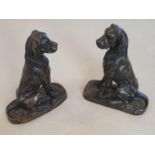 A good pair of Bronze Dogs. 23 cms high approx.