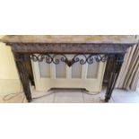 A really good marble topped Console Table in the Empire style with acanthus leaf moulded frame