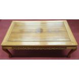 A good Hardwood Coffee Table. 128 x 30 x H 30 cm approx.