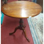 A really good Mahogany Wine Table of good proportions. D 65 x H 72 cm approx.