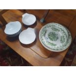A quantity of Masons, Fruit Basket Plates along with other items.