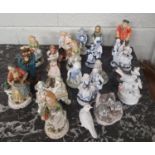 A large quantity of Ceramic Figures.