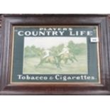 Player's 'Country Life' Tobacco and Cigarettes. 37cm (high) x 47cm (width) approx., along with a