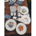 A large quantity of Decorative Plates also to include Worcester egg coddlers.