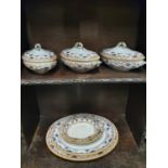 A very large quantity of Wedgewood, Chusan and Etruria Dinnerwares.