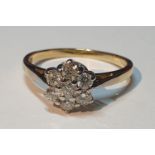 An 18ct gold brilliant-cut diamond single-stone ring. Total diamond weight 0.50ct, stamped to