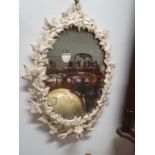 A good 19th Century Plaster Mirror. 52H x 36W cms approx.