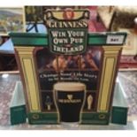 Guinness 'Win Your Own Pub in Ireland' Competition Showcard. 30cm (high) x 25cm (width) approx.,