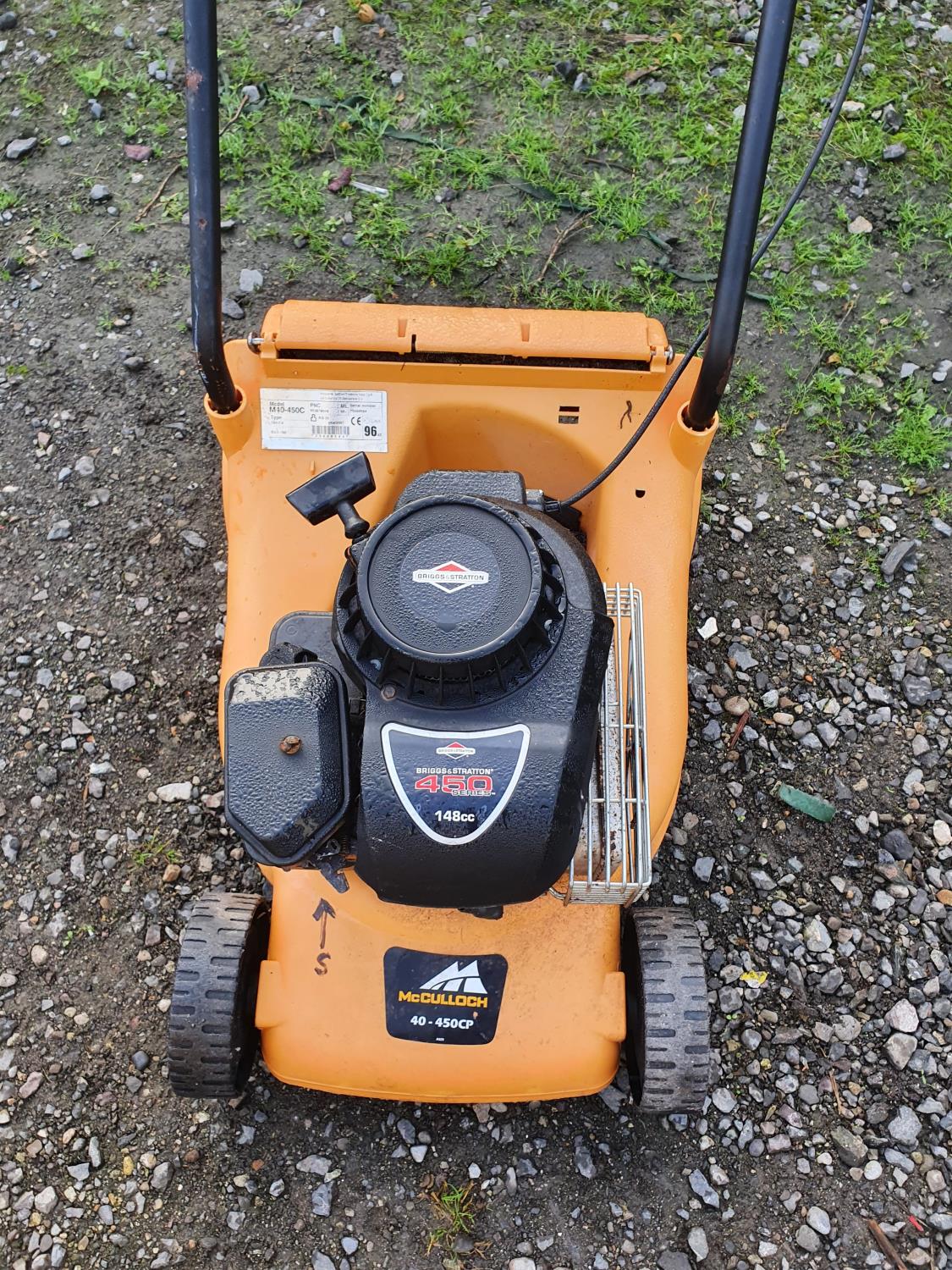 A McCulloch 450 148cc Lawnmower with a Briggs & Stratton engine. - Image 2 of 2
