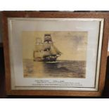 H.M.S. Pelican, North American and West Indies Fishery's along with a steam train print.