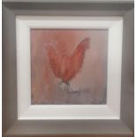 Con Campbell ''Mother Hen' Oil On Board.Framed size 40 cm x 40 cm approx.