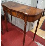 A neat modern Mahogany and veneered Side Table. 80 x 32 x H 72 cm approx.