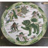 A Fantastic 19th Century or earlier Japanese/Chinese Porcelain Charger of large proportions with