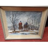 An equestrian Print after JS Sanderson Wells, 'Where are you going to, my Pretty Maid' (72W x