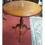 A very good Mahogany Wine Table of good proportions. D 65 x H 72 cm approx.