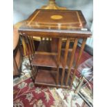 A modern Mahogany revolving Bookcase. W 46 x 46 x H 85 cm approx.