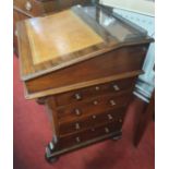 A Fabulous 19th Century Mahogany Davenport with sliding top. Fully restored in the recent past. W 64