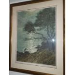 A good early 20th Century signed Print. 79 x 64 cm approx.