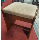 A very good Mid Century style Piano Stool. 45 x 34 x H 47 cm approx.