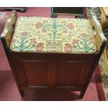 An early 20th Century Mahogany Piano Stool. 54 x 33 x H 59 cm approx.