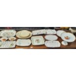 A large quantity of 19th Century and later Cake Plates.