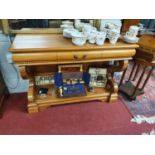 A really good Hardwood Console Table with a single drawer frieze. W 111 x D 41 x H 79 cm approx.