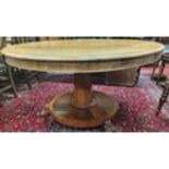A very fine 19th Century Mahogany Irish Centre Table with a lovely pedestal pod and hairy paw carved