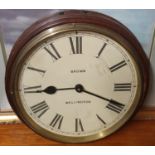A brown Wellington Wall Clock. D 36 cm approx.