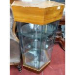 A good Shop Display Cabinet. D 45 x H 93 cms approx.