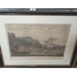 An 19th Century Engraving by F.D.Jukes of a Painting by T Walmsley (55 x 63cms approx.) along with a