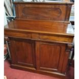 A good 19th Century Mahogany two door Cabinet with gallery back. 105 x 46 x H 123 cms approx.