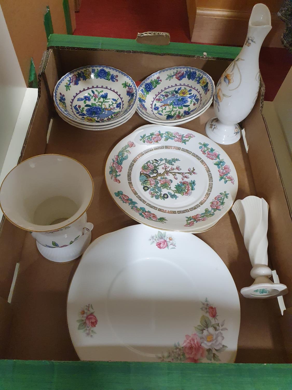 A good quantity of Worcester Evesham pattern Dinnerwares along with Masons, Belleek and other items. - Image 2 of 2