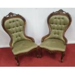 A pair of 19th Century style Salon Chairs.