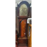 A good 19th Century Mahogany Brass dial Long Case Clock by Percival of Woolwich. W 50 x D 24 x H 202