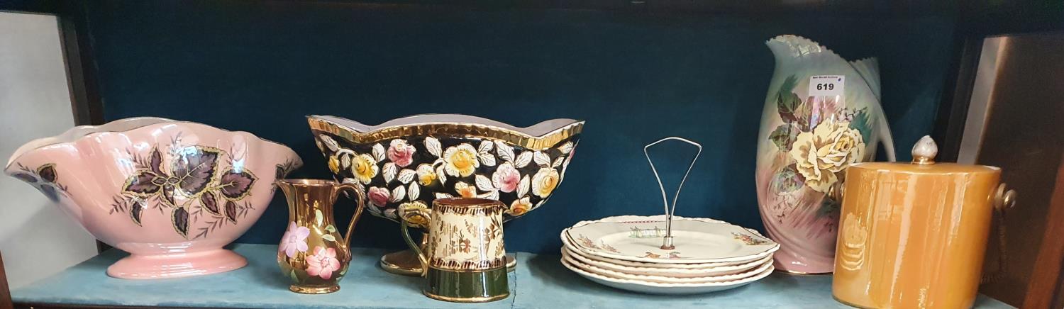 A quantity of Luster ware and others.