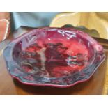 A large Royal Doulton Flambe Bowl. D 27 cm approx.