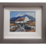 Patrick Murphy ' The Road Home' Oil On Board. Framed size 40 cm x 35 cm approx.