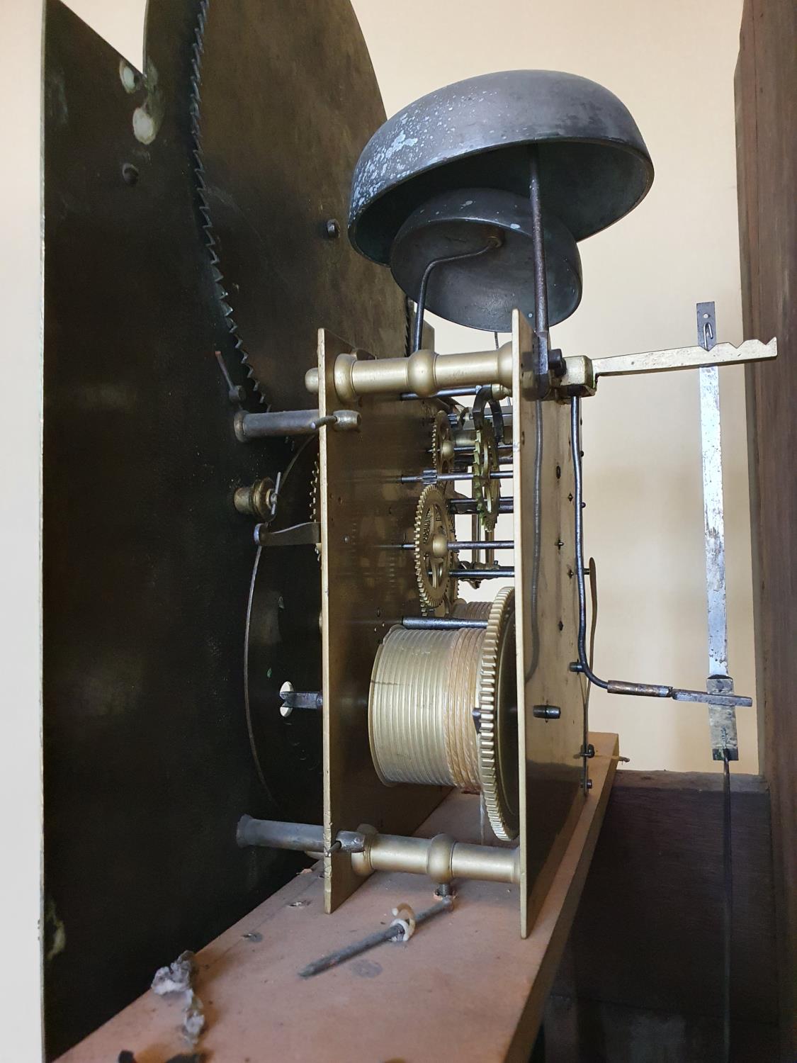 A very important Walnut and Marquetry Inlay Longcase Clock by Anthonij van Oostrom of Amsterdam, - Image 6 of 7