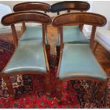 A really good set of four William1Vth Mahogany Dining Chairs in the manner of Gillows on turned