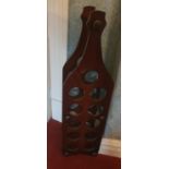 A Timber Wine Rack. H92 x D20 W25cm approx.