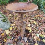 A Cast Iron Bird Bath. W 50 x Diam.35cm approx.