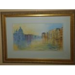 An Oil on Card, Venice. No apparent signature, along with its companion (AF). 33 x