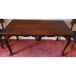 A Magnificent Georgian Mahogany Irish Side/Serving Table with shell motif carved centre on conical