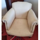 A 19th Century upholstered Armchair. H71 x D68 x W77cm approx.