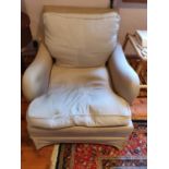 A good and well upholstered Armchair in the style of Howard and Sons. H72 x D95 x W76cm approx.