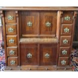 An interesting Arts and Crafts Mahogany Cabinet. H74 x D45 x W84cm approx.