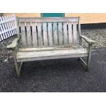 A good Garden Table and Chairs along with a Bench.