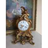 A really good 19th Brass and Ormalu Mantle Clock in the Rococo style.