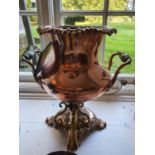 A 19th Century Copper and Brass Tea Urn.